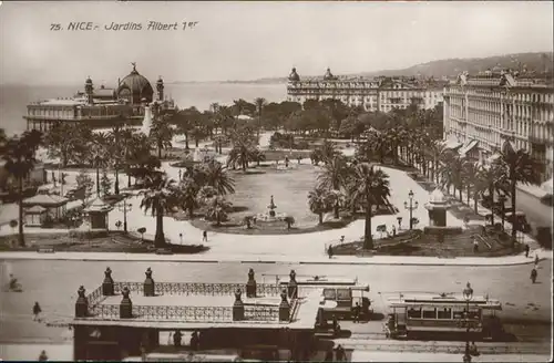 wb06457 Nice Alpes Maritimes Nice Strassenbahn Jardin Albert I * Kategorie. Nice Alte Ansichtskarten