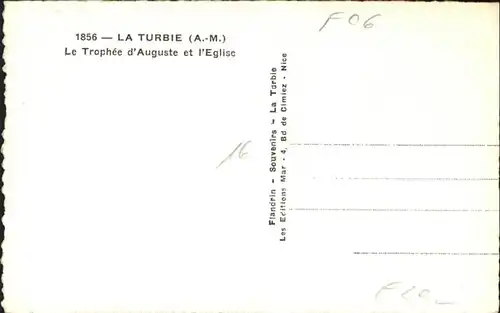 La Turbie Trophee Auguste Eglise *