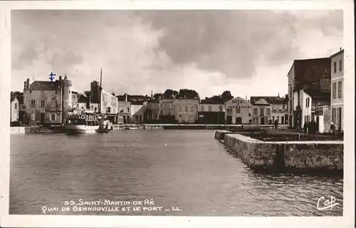 Saint-Martin-de-Re Quai Bernouville Port x