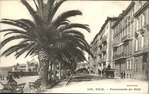 wb06697 Nice Alpes Maritimes Nice Promenade Midi * Kategorie. Nice Alte Ansichtskarten