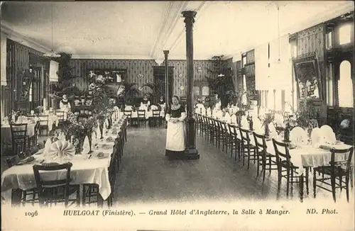 Huelgoat Finistere Grand Hotel d'Angleterre Salle Manger x