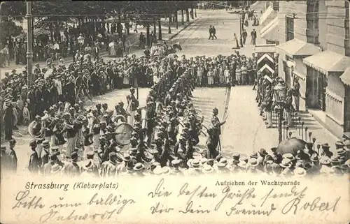 Strasbourg Alsace Strassburg Elsass Kleberplatz Wachtparade Musik Instrumente x