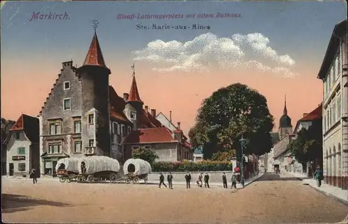 Markirch Elsass Lothringerplatz Rathaus  x