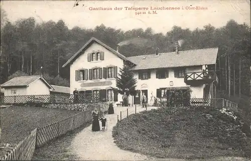 Linthal Elsass [Stempelabschlag] Gasthaus Talsperre Lauchensee Elsass x