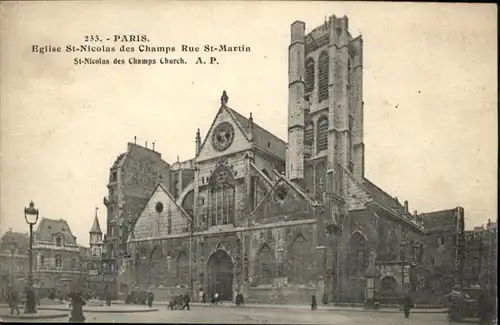 Paris Eglise St Nicolais des Champs Rue St Martin x