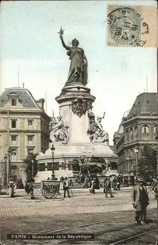 Paris Monument de la Republique x