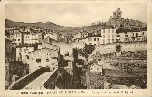 Prats-de-Mollo-la-Preste Pont Espagne Eglise *