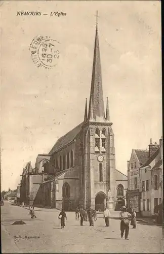 wb19569 Nemours Seine-et-Marne Eglise Kategorie. Nemours Alte Ansichtskarten