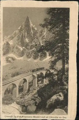 Chamonix Chemin Fer Viadukt Zug