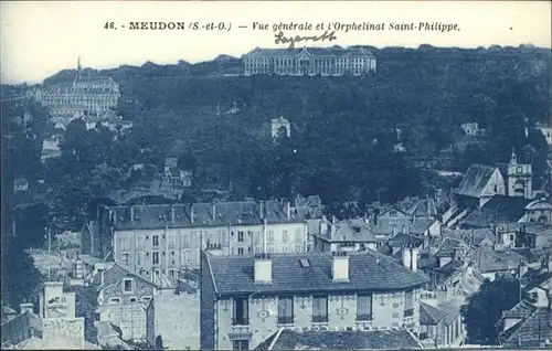 wb20277 Meudon Vue generale
Orphelinat Saint-Philippe Kategorie. Meudon Alte Ansichtskarten