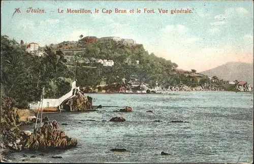 wb20300 Toulon Var Mourillon Cap Brun Fort 
Cap Brun
Fort Kategorie. Toulon Alte Ansichtskarten