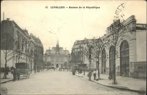 wb20479 Levallois-Perret Avenue de la Republique Kategorie. Levallois-Perret Alte Ansichtskarten