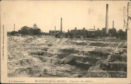 wb20592 Montceau-les-Mines Carrieres Ste.-Helene Kategorie. Montceau-les-Mines Alte Ansichtskarten