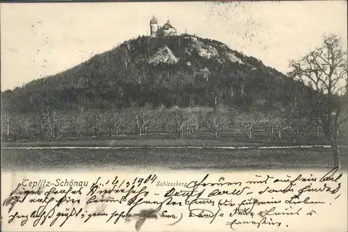 Teplitz-Schoenau  Schlossberg / Teplice /