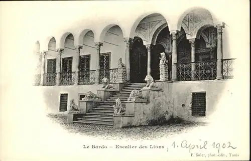 Tunis Le Bardo Loewentreppe / Tunis /