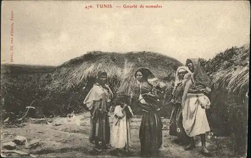 Tunis Gourbi de nomades / Tunis /