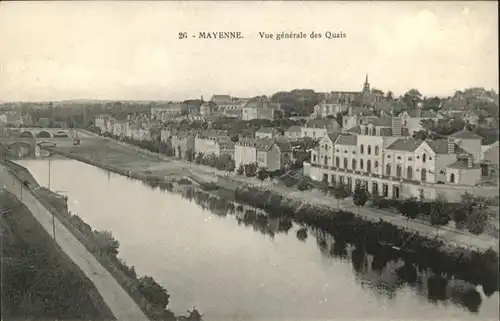 Mayenne Vue generale des Quais / Mayenne /Arrond. de Mayenne