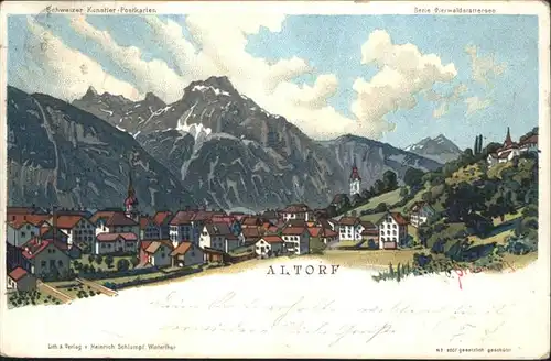 Altdorf UR Kuenstlerkarte / Altdorf UR /Bz. Uri