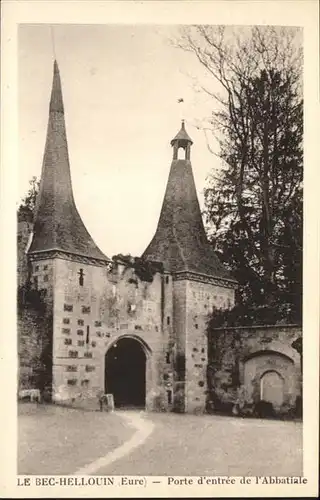 Le Bec-Hellouin Porte d Entree de l Abbatiale / Le Bec-Hellouin /Arrond. de Bernay