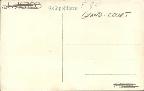 Grandecourt Feldpostkarte / Grandecourt /Arrond. de Vesoul