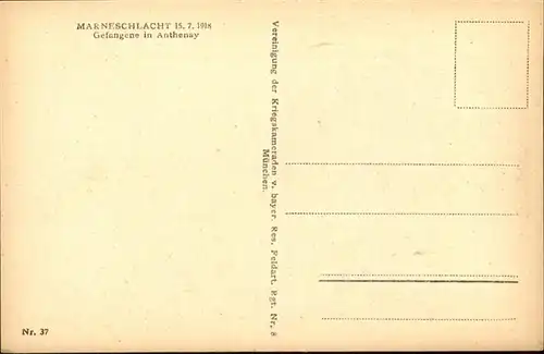 Antheny Marneschlacht 1918 / Antheny /Arrond. de Charleville-Mezieres