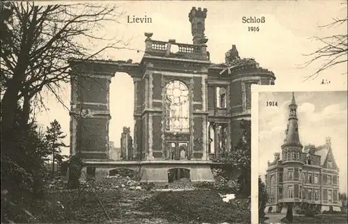 Lievin Schloss 1916 / Lievin /Arrond. de Lens