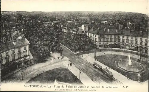 Tours Indre-et-Loire Place du Palais de Justice Avenue Grammont / Tours /Arrond. de Tours