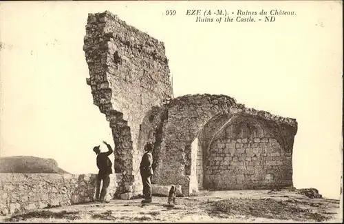 Eze Alpes-Maritimes Ruines du Chateau / Eze /Arrond. de Nice