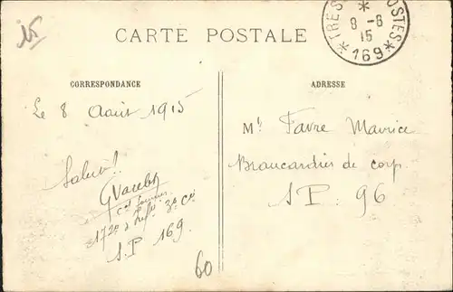Choisy-au-Bac Maisons detruites La Guerre 1914-1915 / Choisy-au-Bac /Arrond. de Compiegne