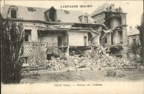 Ville Oise Ruines du Chateau / Ville /Arrond. de Compiegne