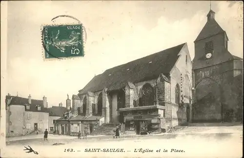 Saint-Saulge Eglise Place / Saint-Saulge /Arrond. de Nevers