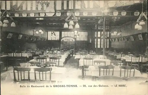 Le Havre Salle du Restaurant de la Grosse-Tonne / Le Havre /Arrond. du Havre