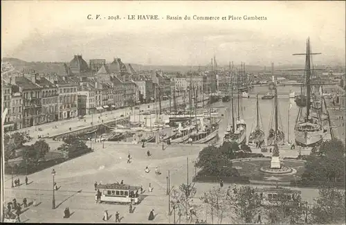 Le Havre Bassin du Commerce Place Gambetta Strassenbahn / Le Havre /Arrond. du Havre
