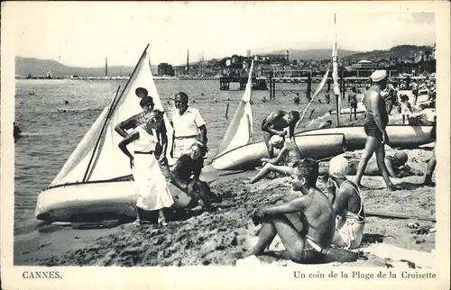 Cannes Alpes-Maritimes la Plage de la Croisette / Cannes /Arrond. de Grasse