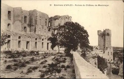 Arles Bouches-du-Rhone Ruines du Chateau de Montmajor / Arles /Arrond. d Arles