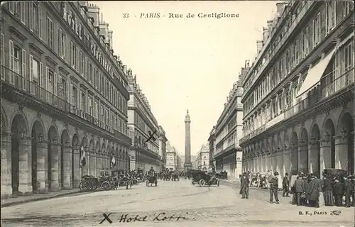 Paris Rue de Castiglione / Paris /Arrond. de Paris