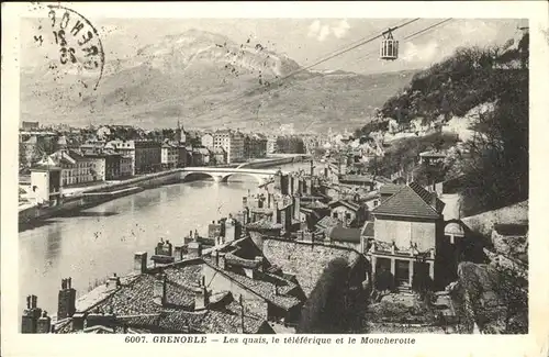 Grenoble les quais le teleferique le Moucherotte / Grenoble /Arrond. de Grenoble