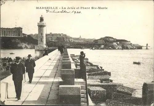 Marseille la Jetee Phare Sainte Marie / Marseille /Arrond. de Marseille