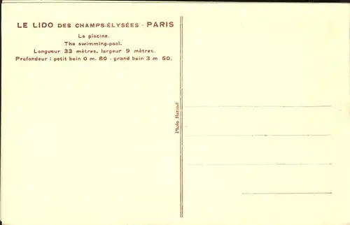 Paris Le Lido des Champs-Elysees / Paris /Arrond. de Paris