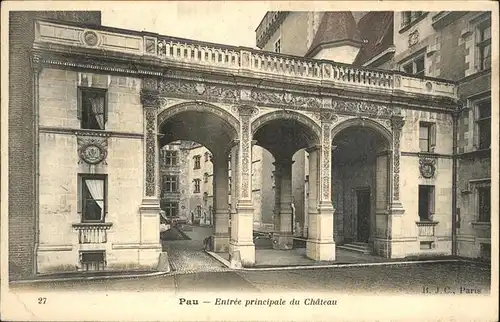 Pau Entree principale du Chateau / Pau /Arrond. de Pau