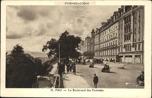 Pau Le Boulevard des Pyrenees / Pau /Arrond. de Pau