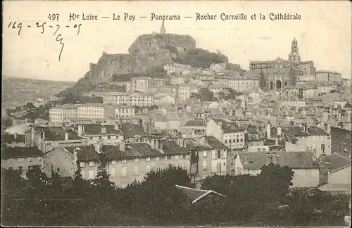Le Puy-en-Velay Panorama Rocher Corneille Cathedrale / Le Puy-en-Velay /Arrond. du Puy