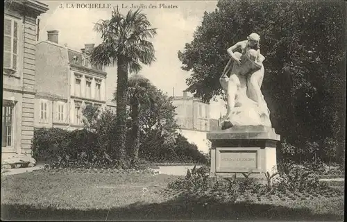 La Rochelle Charente-Maritime Jardin Plantes Statue / La Rochelle /Arrond. de La Rochelle