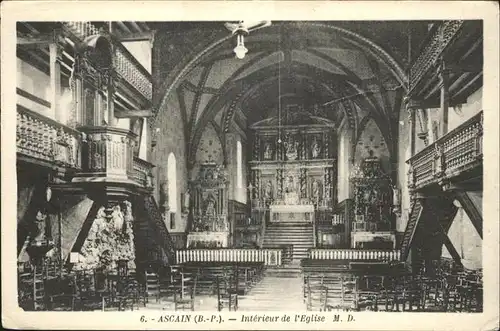 Ascain Interieur de l Eglise / Ascain /Arrond. de Bayonne