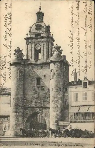 La Rochelle Charente-Maritime grosse Horloge Kutsche  / La Rochelle /Arrond. de La Rochelle