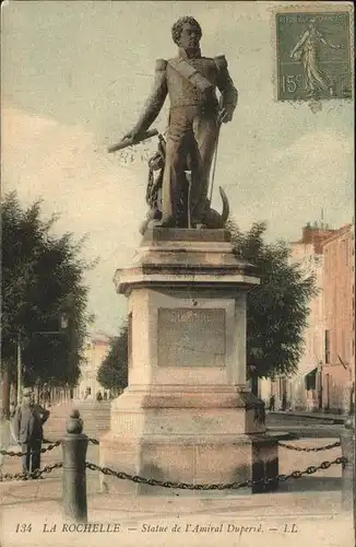 La Rochelle Charente-Maritime Statue Amiral Duperie / La Rochelle /Arrond. de La Rochelle