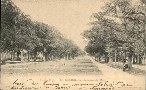 La Rochelle Charente-Maritime Promenade Mail / La Rochelle /Arrond. de La Rochelle