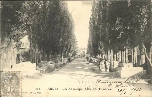 Arles Bouches-du-Rhone Aliscamps Tombeaux / Arles /Arrond. d Arles