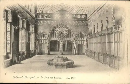 Pierrefonds Oise Chateau Salle Preuses / Pierrefonds /Arrond. de Compiegne