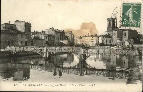 La Rochelle Charente-Maritime Quais Saint Nicolas Bruecke / La Rochelle /Arrond. de La Rochelle